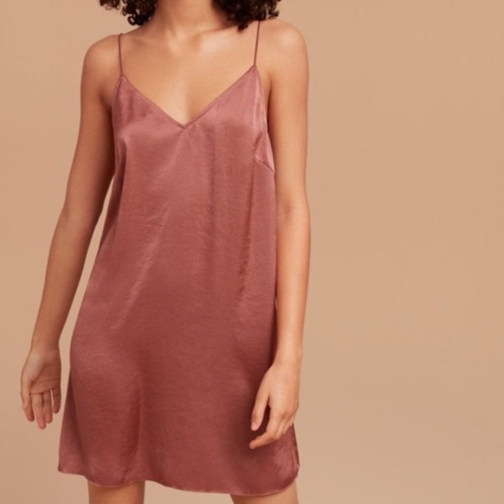 ARITZIA WILFRED FREE VIVIENNE SLIP DRESS - SIZE S
